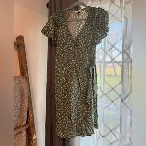 Green Wrap Dress